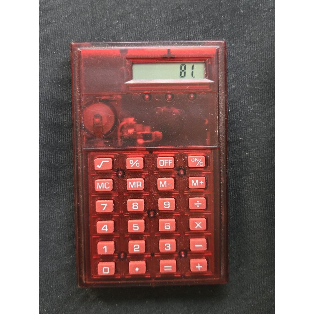 Leopard Print Wallet With Calculator Large Vintag… - image 4